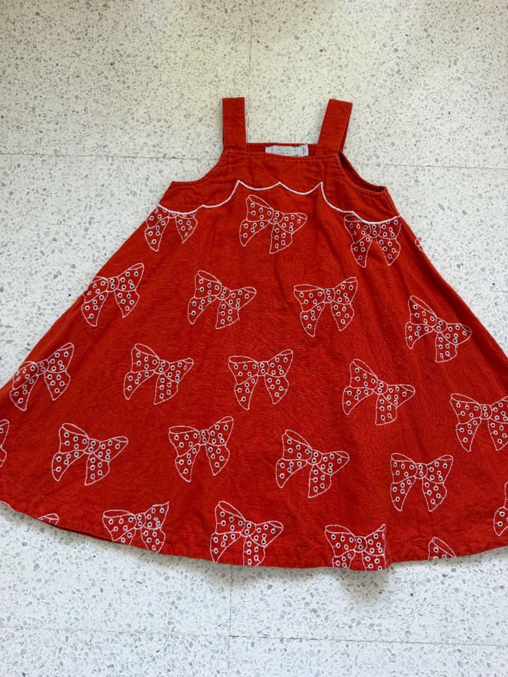 Stella McCartney Kids Red Bow Dress